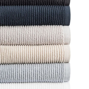 Ensemble de serviettes de bain d'hôtel en coton 100% 32s teint en fil, style unique, doux et absorbant, serviettes en microfibre - Product Image 4