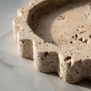 Handmade Premium Travertine Resin Display Tray Decorative Epoxy Serving Tray for Luxury Interior Decoration Kitchen and Dining - Product Image 2