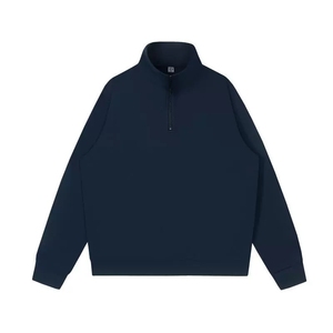 Custom Factory Half <b>Zipper</b> Sweatshirts Hoodies Mock Neck Zip up Sweatshirts for Men High Quality Cotton Sweatshirts OEM ODM - Product Image 6