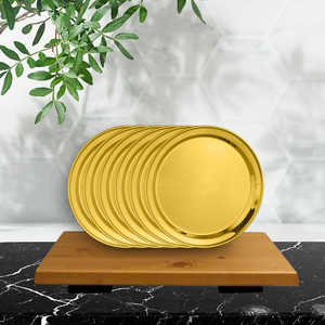 Majestic 6 PCS Stainless Steel Side <b>Plate</b> with <b>Gold</b> PVD Coating Dishes & <b>Plates</b> - Product Image 5