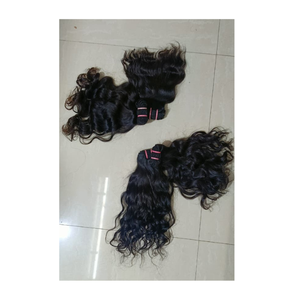 Genius Weft 100% Natural Black Virgin Indian Hair Extensions Premium Temple Human Hair in <b>Body</b> <b>Wave</b> and Kinky Styles - Product Image 5
