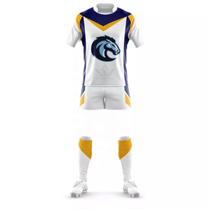 Camiseta de Fútbol Blanca Unisex Personalizada con Cuello en V, Manga Corta, Impresión Sublimada, 100% Poliéster, Absorbe la Humedad, Uniforme Deportivo para Equipo - Product Image 2