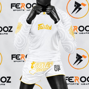 Ensemble d'entraînement Muay Thai pour hommes, chemise de combat à manches longues et short de boxe, uniforme de sport pour arts martiaux et kickboxing - Product Image 4