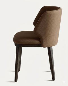 Upholstered Dining <b>Chair</b> Wooden <b>Legs</b> Cotton Upholstery Modern Home Furniture Custom Sizes Restaurant Hotel Seating Wholesale - Product Image 3