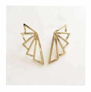 Modernos Pendientes de Aro de Latón para Sets de Regalo con Opciones de Caja Personalizada, Logotipo Personalizado, Joyería Hecha a Mano de Alta Calidad - Pedidos al por Mayor - Product Image 3