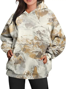 Women's High-End Custom Logo Hoodie Autumn Winter Plus Size Sweatshirts with Acid Wash Technique Hot <b>Sale</b> Streetwear - Product Image 5