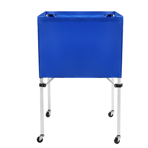 Aluminium Alloy <b>Foldable</b> Volleyball Cart Portable Basketball Football Tennis Ball Carry Cart - Product Image 3