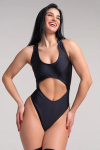 Combinaison moulante respirante pour femme, idéale pour la pole dance, une pièce extensible pour la performance - Product Image 4