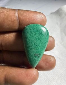 Jade natural verde Paradise Cabochon, colgante de cristal suelto de diseño, gema para la fabricación de joyería curativa - Product Image 3
