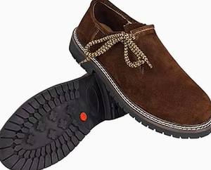 รองเท้าลำลองผู้ชายหนังแท้สีน้ำตาลดีไซน์หรู น้ำหนักเบา สวมใส่สบาย พร้อมเชือกผูก เหมาะสำหรับใส่เดินในฤดูหนาว - Product Image 1