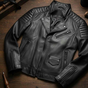 Veste d'hiver matelassée en peau de mouton véritable pour femme avec doublure en laine, écologique et coupe-vent, confortable et durable pour un usage quotidien - Product Image 1