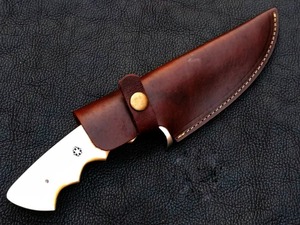 Industrial Handcrafted Fixed Blade Hunting Camping Skinner <b>Knife</b> Damascus Steel <b>Bone</b> <b>Handle</b> Full Tang Drop Point - Product Image 6