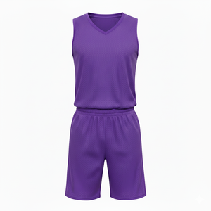 Uniforme Profesional de Baloncesto para Equipo, Personalizado, Transpirable, 100% Secado Rápido, Cuello Redondo, Sin Mangas, Conjunto Premium - Product Image 2
