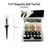 Support magnétique double pour tee de golf, en plastique durable, étanche, anti-perte, avec logo personnalisé, accessoires de golf du fabricant