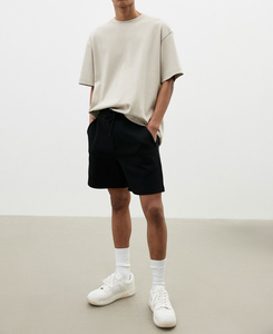 กางเกงขาสั้นคุณภาพดีเยี่ยม แห้งเร็ว สีพื้น ระบายอากาศได้ดี ผ้าฝ้าย แฟชั่นฤดูร้อน สตรีทแฟชั่น ผู้ชาย สปอร์ต ชายหาด ลำลอง เอวสูง - Product Image 4