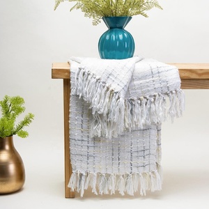 Jeté en coton 100% personnalisé en gros, jeté en coton doux, jeté décoratif pour canapé, jeté en coton indien - Product Image 3