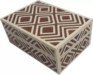 Handmade Luxury Bone Inlay Jewellery <b>Box</b> Wooden Decorative <b>Storage</b> Organizer with <b>Floral</b> Mosaic Design for Home Décor - Product Image 4