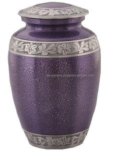 Offre unique Urne funéraire en métal blanc fabriquée à la main Urne funéraire pour humain de qualité supérieure - Product Image 1