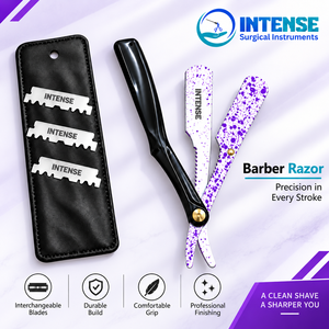 Custom Barber <b>Straight</b> Razor Folding Hair Cutting Razor Professional Salon Hair Styling Thinning Shaper Razor Tool - Product Image 5