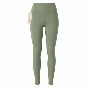 Conjunto Deportivo de Cintura Alta con Control de Abdomen, Leggings Ligeros de Pierna Ancha y Sujetador Deportivo Sexy Frontal - Precio Mayorista - Product Image 2