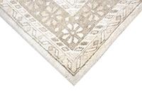 Tapis d'intérieur en viscose doux et lustré |   Tapis de salon géométrique de style transitionnel, fait main, écologique, de qualité supérieure, 9x12 pieds |   Fine 3/20