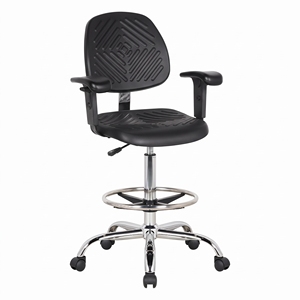 Silla de Laboratorio Ajustable de Espuma de PU, Sillas Industriales Personalizables para Cuarto Limpio, Taburetes de Laboratorio de Poliuretano - Product Image 1
