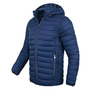 Men's Hooded Puffer <b>Jacket</b> Thick Filling Breathable Fabric Eco-Friendly Solid Pattern Long Sleeves Zipper Closure puffer <b>jackets</b> - Product Image 4