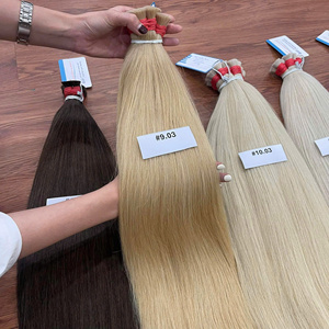 Extensions de cheveux humains vierges vietnamiens de qualité supérieure, alignés sur les cuticules, en vrac, pour tressage professionnel - Product Image 3