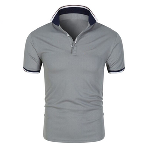Camiseta Roja de Manga Corta para Hombre, Tejida, 100% Algodón, Antiarrugas, Informal, para Golf, Tenis, Deportes, Servicio OEM, Personalizada - Product Image 1