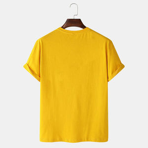 เสื้อยืดลำลองผู้ชาย คอตตอน คอกลม แขนสั้น ทรงปกติ เนื้อผ้านุ่ม ระบายอากาศดี สไตล์สตรีทแวร์  รับสกรีนโลโก้ด้านหน้า - Product Image 2