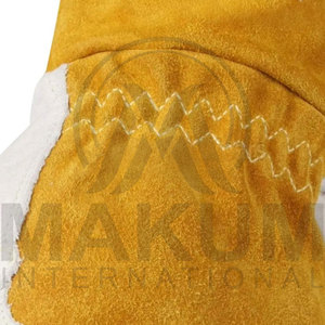Gants de travail de protection des mains, durables, résistants à la chaleur, respirants, gants de travail à contraction, gants de sécurité en cuir pleine fleur de qualité supérieure - Product Image 5