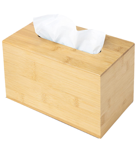 Boîte à mouchoirs en bois d'acacia de haute qualité avec logo personnalisé, support de rangement en bois pour mouchoirs, pour la cuisine ou le bureau - Product Image 4