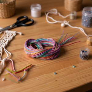 Corda Intrecciata in Plastica Ilan 1.8mm X 1m Multicolore per Artigianato e Progetti Fai-da-Te - Product Image 2