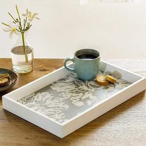 Plateau en bois moderne et luxueux pour servir des collations et des fruits sur le bureau, forme rectangulaire, plateau rectangulaire en bois de qualité supérieure au meilleur prix - Product Image 6