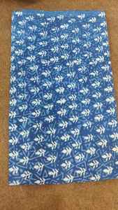 ผ้าฝ้ายสำหรับตัดชุดสูทผู้หญิง ผ้าพิมพ์ลายบล็อกด้วยมือสวยงาม สไตล์อินเดีย ผ้าฝ้ายพิมพ์ลายสำหรับตัดชุดเดรส - Product Image 2