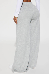 Women’s Wide Leg Sweatpants High Waist Drawstring Lounge <b>Pants</b> Ladies Loose Fit Fleece Sweatpants Casual Wide Leg Joggers Women - Product Image 3