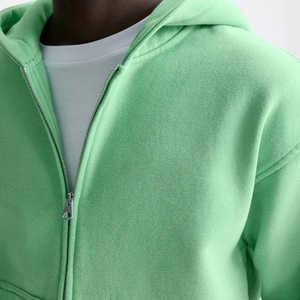 Sweat-shirt à capuche zippé en polaire pour homme, coupe classique, couleur unie, décontracté, pour l'automne - Product Image 4