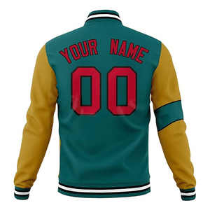classic varsity <b>jacket</b> featuring a premium wool blend body and authentic <b>leather</b> sleeves for a timeless athletic silhouette - Product Image 1