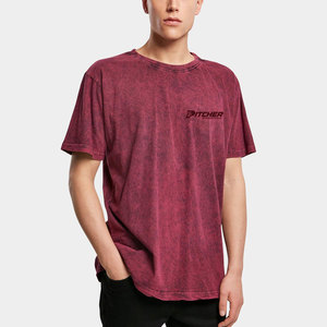 Camiseta Moderna para Hombre con Lavado Ácido, Costuras Resistentes, Tacto Suave, Estilo Casual Relajado, Prenda Esencial de Moda Urbana - Product Image 1