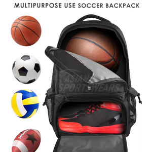 Mochila de Baloncesto Protectora Versátil para Todo Clima con Red Integrada para Balón, para Actividades Deportivas al Aire Libre - Product Image 3
