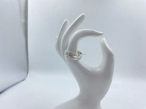 Anillos de moda de boda de plata de estilo étnico para mujer Anillo de plata intrincado de mujer al mejor precio - Product Image 2