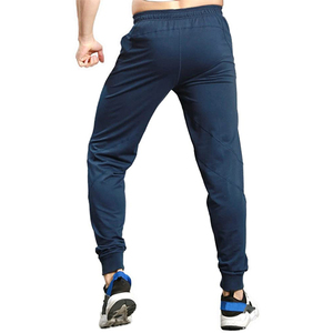 Customized Navy Blue <b>Slim</b> Fit Gym Training <b>Jogger</b> Sports Trousers for Men 100% Cotton Mid Casual Sports Wear-Wholesale - Product Image 3