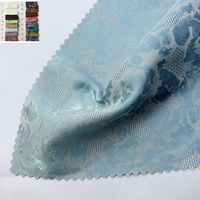 Venta directa de fábrica, tela de satén con patrón jacquard personalizado, tela de pijama, muestra gratuita de tela de satén