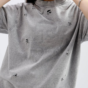Top Quality Women Distressed T-Shirt For Men <b>Light</b> Weight Distressed T-Shirt Customized Color Women Distressed T-Shirt - Product Image 5