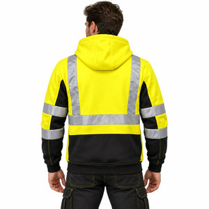 Sweat-shirts de travail haute visibilité réfléchissants de classe 1 ANSI, imperméables pour l'hiver, avec logo personnalisé, OEM/ODM, durables - Product Image 4