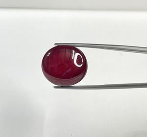 Fine Quality 100% Natural Reddish Pink <b>Ruby</b> Cabochon 42.56 Carat Heat-Treated Round Shape Loose Gemstone for Jewelry Making - Product Image 1