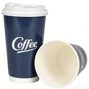 Vasos Desechables de Papel Sintético con Pared Ondulada para Café Caliente, Grado Alimenticio, Aislados, Venta al Por Mayor - Product Image 3