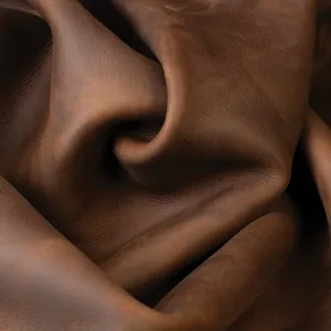 Cuir véritable brun pleine fleur de qualité professionnelle pour la fabrication de sacs à main, de chaussures, de portefeuilles et de créations artisanales - Product Image 3