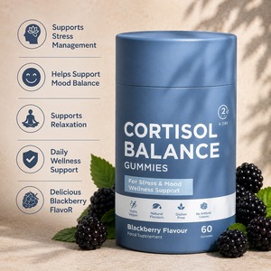 Gummies Équilibre Cortisol Marque Blanche OEM Saveur Mûre Sans Gélatine 2 Gummies par Jour pour le Soutien du Bien-être, de l'Humeur et de la Gestion du Stress - Product Image 3