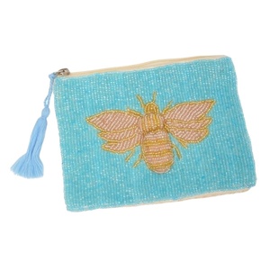 Porte-monnaie avec perles de rocaille brodées pour femmes et filles, dernière conception de pochette à main avec couleur personnalisée - Product Image 3